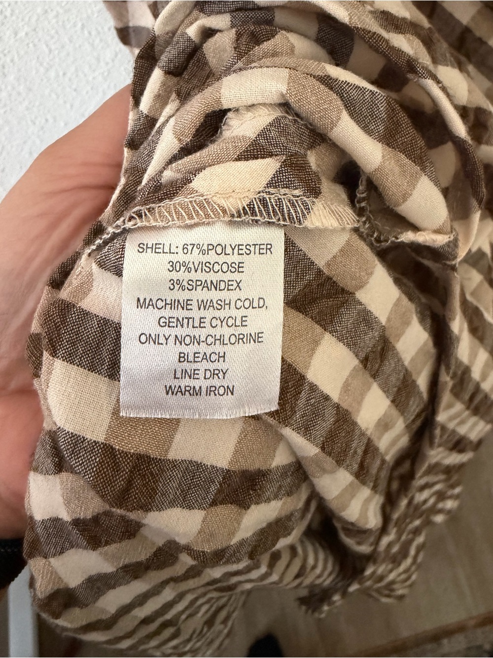 House of Harlow 1960 Brown and White Gingham Midi Dress - Picture 7 of 11